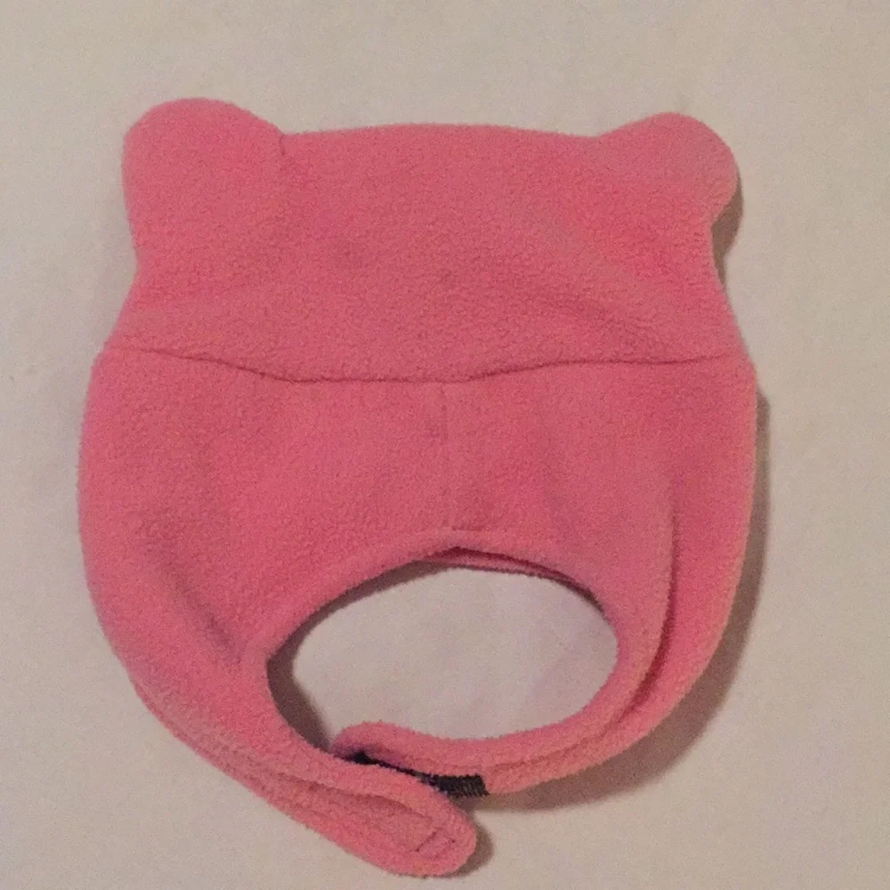 Pink Fleece Hat Toddler Size